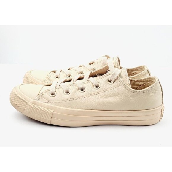 Converse Pink Leather Sneakers - Size 6‎ - Picture 3 of 8